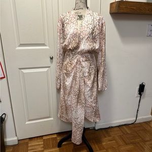 WAYF Snakeskin Print Dress